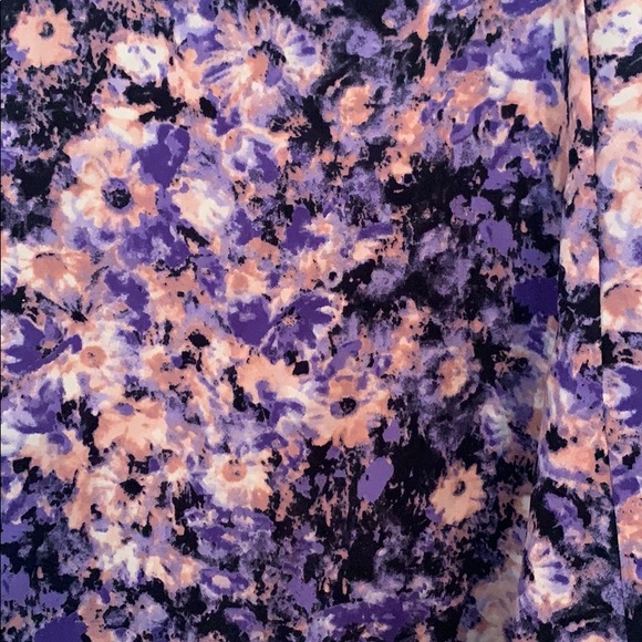 Purple Floral Skater Skirt - Picture 4 of 6